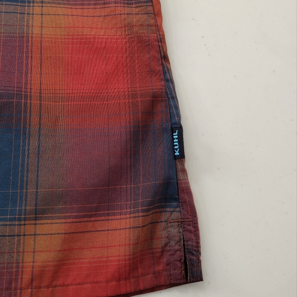 Kuhl Men's Plaid Outdoors Hiking Comfort Fit Casual Button Down Shirt Sz M - Picture 11 of 16